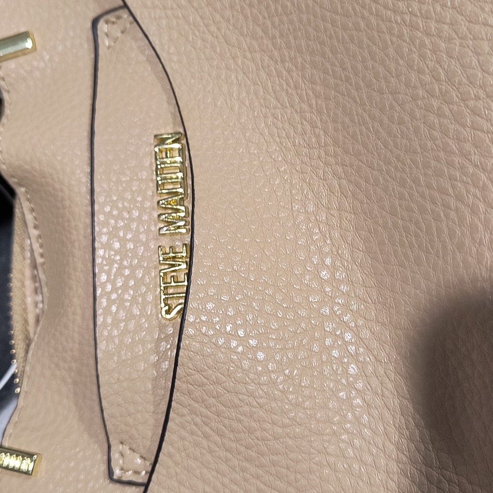 Steve Madden B Barker bag in Sand, removable pouch, Twilley, sueded lining, NWT - Picture 7 of 10